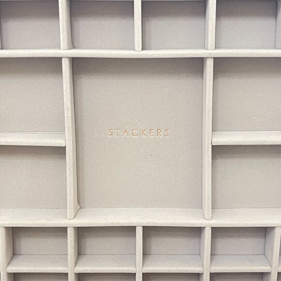 Stackers Jewelry 41 Section Tray Blush Rose Gold Gray Supersize Organizer Mint! - Picture 4 of 11